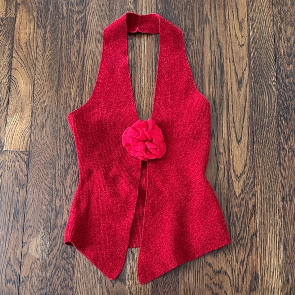 With Jean Rose Top - Red - Picture 1 of 1